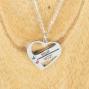 Regalos personalizados: Joyas personalizadas: Colgante coraz&oacute;n con cristales personalizado