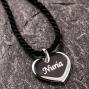 Regalos personalizados: Joyas personalizadas: Colgante coraz&oacute;n de plata grabado