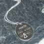 Regalos personalizados: Joyas personalizadas: Colgante de plata nacimiento personalizado