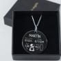 Regalos personalizados: Joyas personalizadas: Colgante de plata nacimiento personalizado