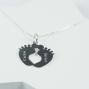 Regalos personalizados: Joyas personalizadas: Colgante de plata pies de beb&eacute; personalizados