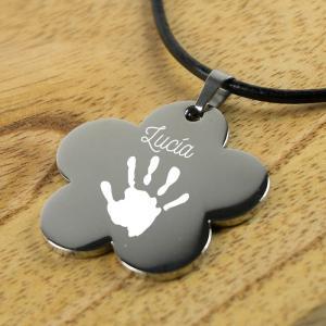 Colgante flor personalizado 'Huella'
