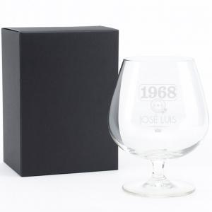 Copa de Coñac grabada 'Año de nacimiento'