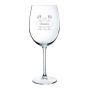Regalos personalizados: Cristaler&iacute;a personalizada: Copa de vino con nombre grabado