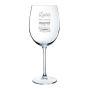 Regalos personalizados: Cristaler&iacute;a personalizada: Copa de vino grabada para madre
