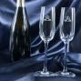 Regalos personalizados: Cristaler&iacute;a personalizada: Copas de cava con monograma grabado