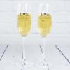 Cristalería personalizada: Copas de cava grabadas para novios
