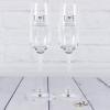 Cristalería personalizada: Copas de cava grabadas para novios