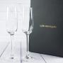 Regalos personalizados: Cristaler&iacute;a personalizada: Copas de cava grabadas para pareja