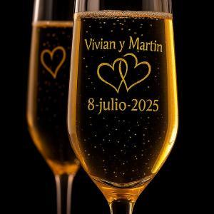 Copas de cava para parejas