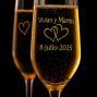Regalos personalizados: Cristaler&iacute;a personalizada: Copas de cava para parejas