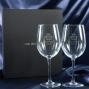 Regalos personalizados: Cristaler&iacute;a personalizada: Copas de vino regalo de jubilaci&oacute;n