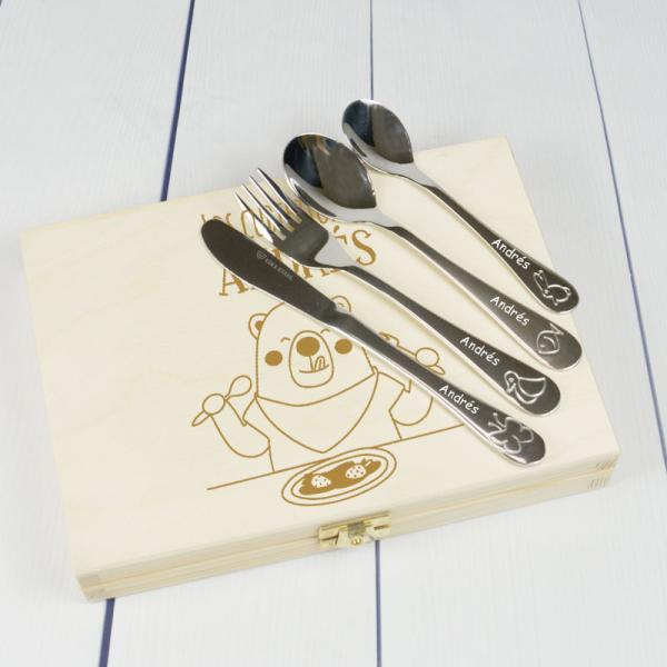 Cubiertos infantiles personalizados