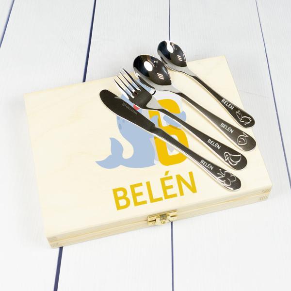 Cubiertos personalizados 'alfabeto animal'