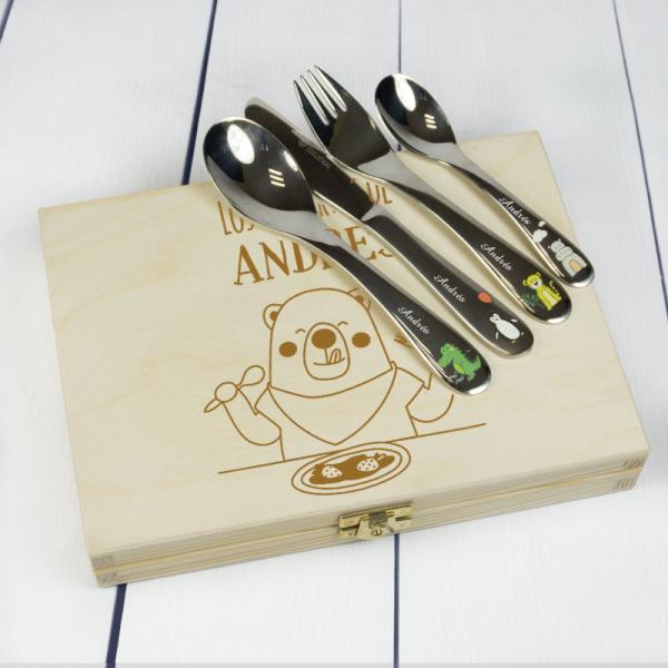 Cubiertos personalizados infantiles