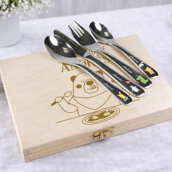 Cubiertos personalizados infantiles