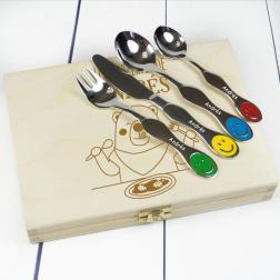 Cubiertos personalizados Smiley