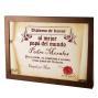 Regalos personalizados: Dise&ntilde;o y decoraci&oacute;n: Diploma pergamino al mejor padre