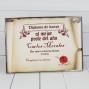 Regalos personalizados: Dise&ntilde;o y decoraci&oacute;n: Diploma pergamino al mejor profesor