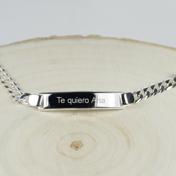 Esclava de plata para mujer