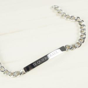 Esclava para hombre grabada