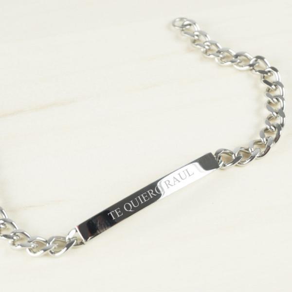 Esclava para hombre grabada