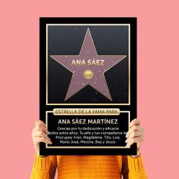 Estrella de la fama personalizada