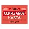 Etiqueta cumpleaños 2
