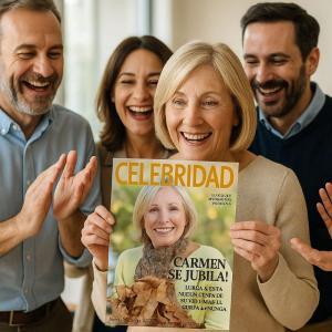 Falsa portada de revista Jubilación