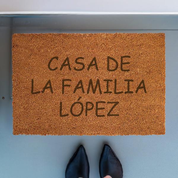 Felpudo de coco personalizado