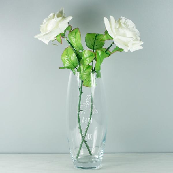 Florero personalizado para enamorados