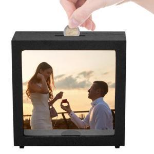 Hucha de madera personalizada con foto