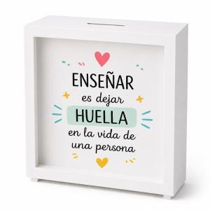 Hucha de madera para Profe 'Enseñar'