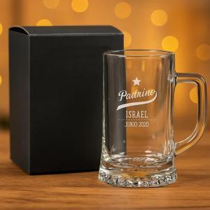 Jarra de cerveza para padrino personalizada