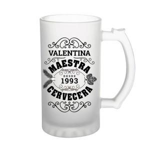 Jarra de cerveza personalizada 'Cervecero'