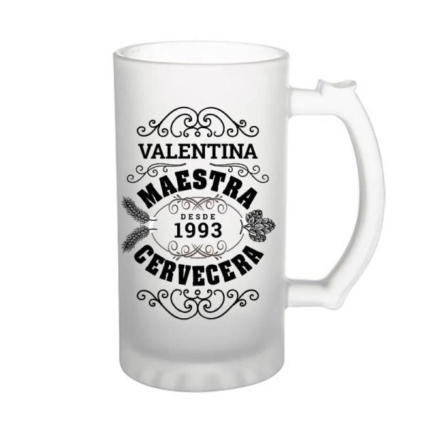 Jarra de cerveza personalizada 'Cervecero'