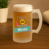 Jarra de cerveza personalizada 'cumpleaños'