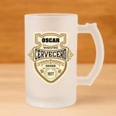 Jarra de cerveza personalizada 'Maestro Cervecero'