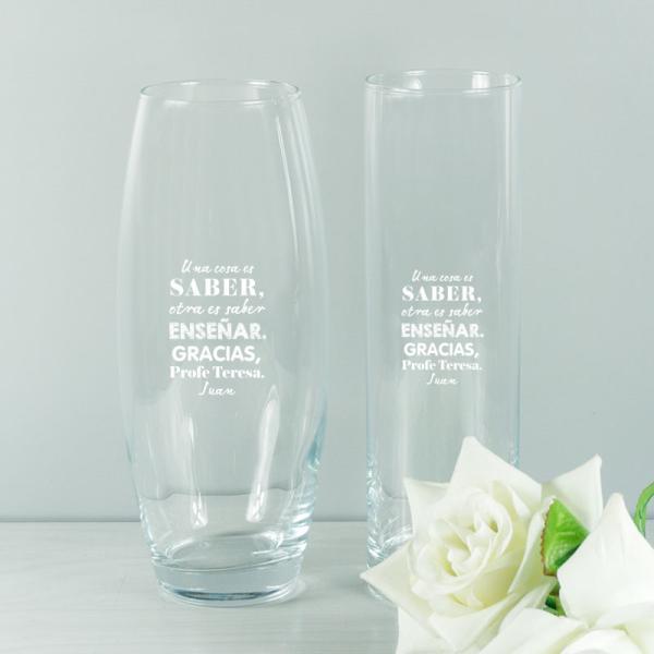 Jarrón personalizado 'Saber enseñar'