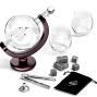 Regalos personalizados: Bebidas personalizadas: Juego de decantador GLOBE DELUXE