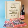 Kits regalo: Kit futbolero con libro y botella de vino personalizada