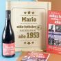 Regalos personalizados: Kits regalo: Kit futbolero con libro y botella de vino personalizada