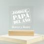 Regalos personalizados: L&aacute;mparas personalizadas: L&aacute;mpara led grabada 'Pap&aacute; del a&ntilde;o'
