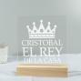Regalos personalizados: L&aacute;mparas personalizadas: L&aacute;mpara led personalizada 'El rey de la casa'