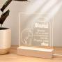 Regalos personalizados: L&aacute;mparas personalizadas: L&aacute;mpara LED Personalizada para Pap&aacute; o Mam&aacute;
