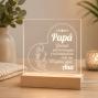Regalos personalizados: L&aacute;mparas personalizadas: L&aacute;mpara LED Personalizada para Pap&aacute; o Mam&aacute;