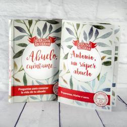 Libro Abuelo cuéntame con tarjeta personalizada