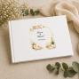 Regalos personalizados: Libros personalizados: Libro de firmas de boda personalizado con nombres y fecha