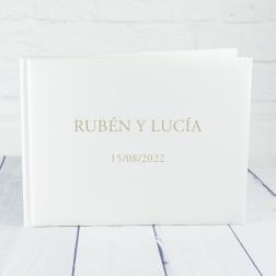 Libro de firmas grabado