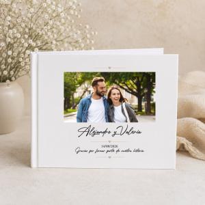 Libro de firmas para boda personalizado con foto